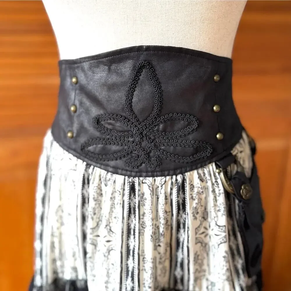 Vintage Lip Service Winchester Emporium Steampunk Victorian High Waist Skirt - Picture 4 of 13